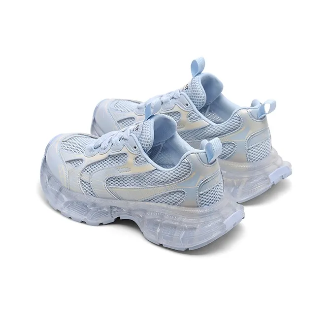 ST&SAT Chunky Sneakers Women's Low Top White/Pink/Blue-13