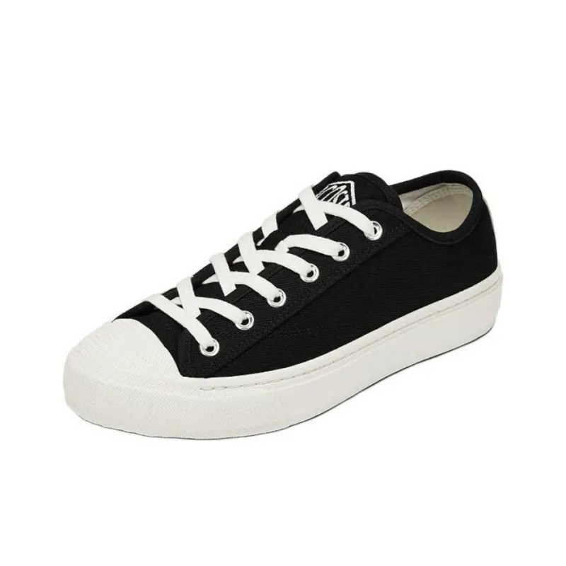 LACOSTE Low Top Canvas Shoes Men's Black-1