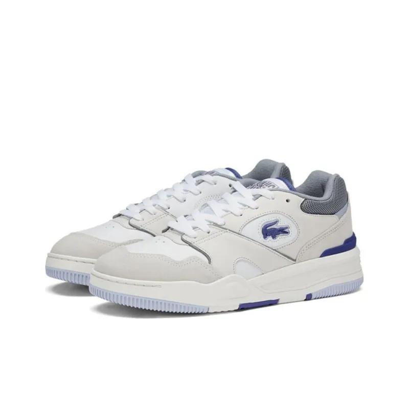 LACOSTE Low Top Skateboard Shoes Men's White-2