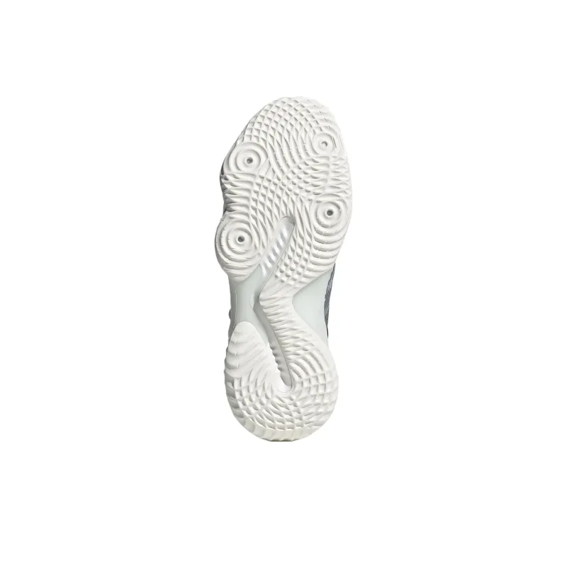 Adidas Cushioning Wear Resistant Mid Top Basketball Shoes Unisex White Red-5