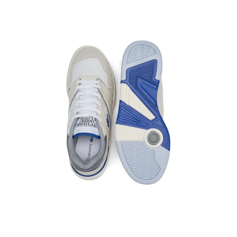 LACOSTE Low Top Skateboard Shoes Men's White-4