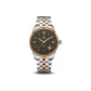 Two-Tone Case Black Dial Steel Band