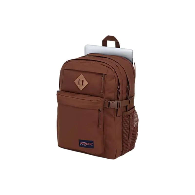 JanSport Suede Laptop Backpack Unisex Brown-4