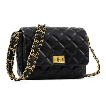 Vigno Synthetic Leather Shoulder Bag Crossbody Bag Regular Women's Black/White