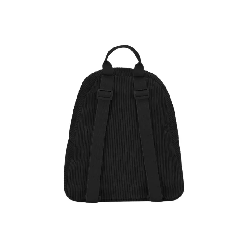 JanSport Recyclable Polyester Backpack Mini Unisex Black Corduroy Color-3