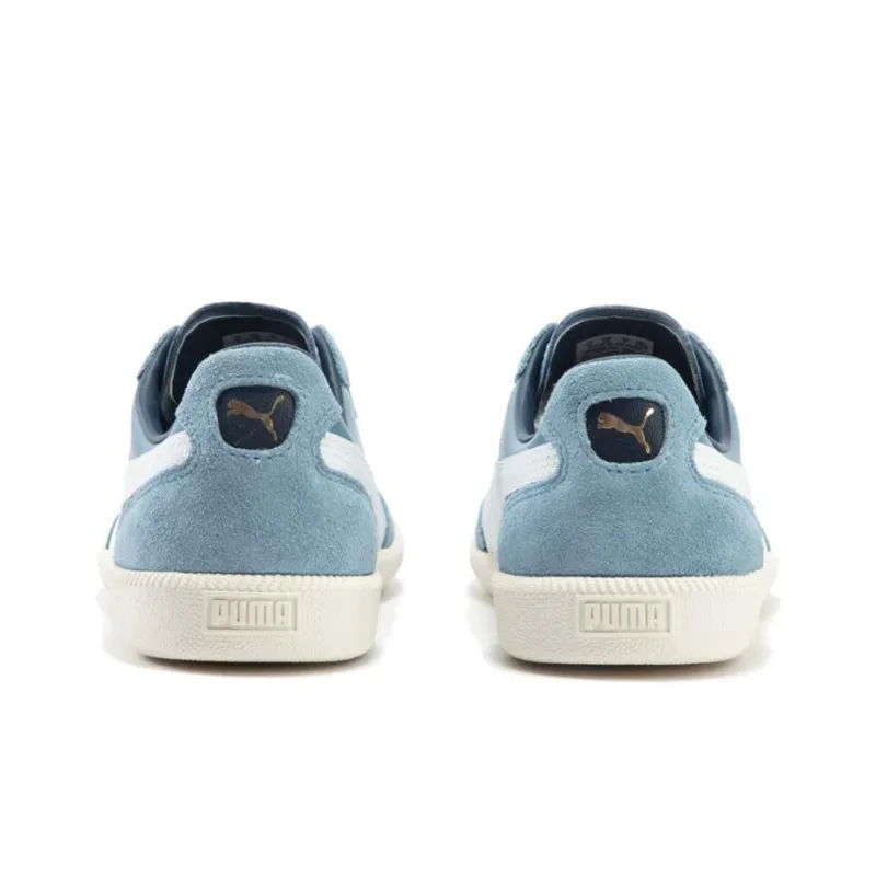 PUMA Liga Anti Slip And Wear Resistant Lightweight Low Top Skateboard Shoes Unisex Blue White-3