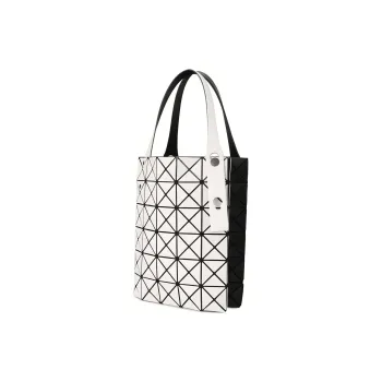 ISSEY MIYAKE Polyvinyl Chloride Resin Tote Bag Shopping Bag Handbag Mini Women's White & Black
