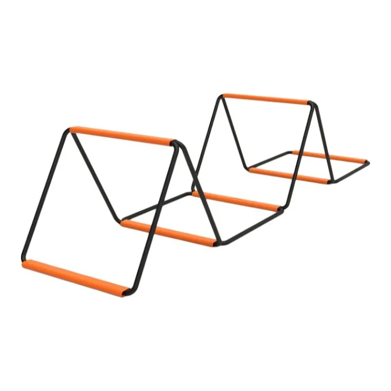 MIKING Soft Rope Ladder Black Orange Carbon Steel Woven-2