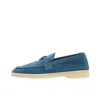Loro Piana Summer Charms Walk Loafers Women's Blue