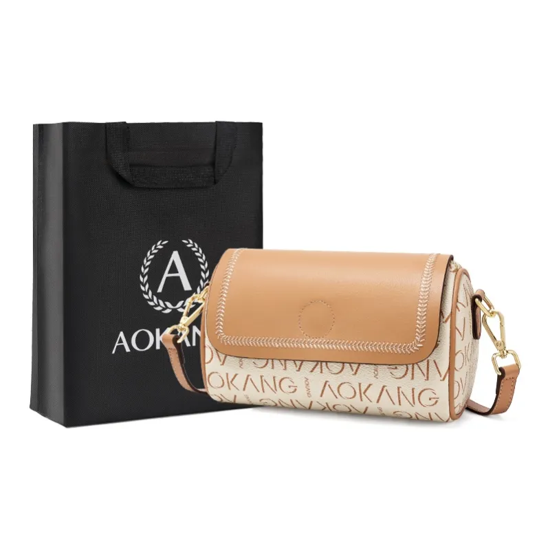 AOKANG Synthetic Leather With Cow Leather Crossbody Bag, Shoulder Bag Women's-4