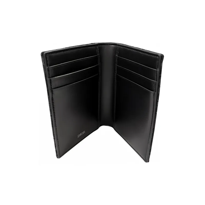 DIOR Cow Leather Card Holder Card Holder Men's Black-3