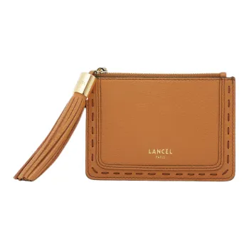 LANCEL Logo stamp Leather Cardholder