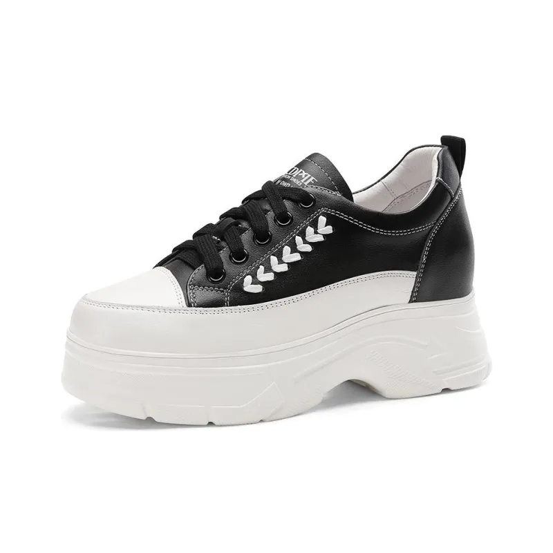 BOSSSUNWEN Cushioned Slip-Resistant Mid-Top Casual Shoes Women's-1