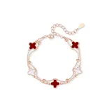 Four-Leaf Clover Bracelet[Red]