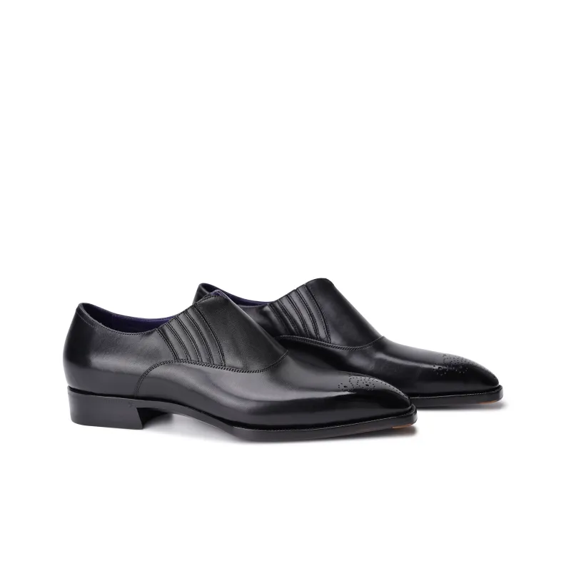 Kitamachi Long Whale Sucking River Lazyman Dress Shoes Men's-2