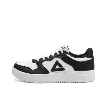 PEAK Taichi Air Force 1 Slip Resistant Cushioning Wear Resistant Low Top Skateboard Shoes Men's Black White