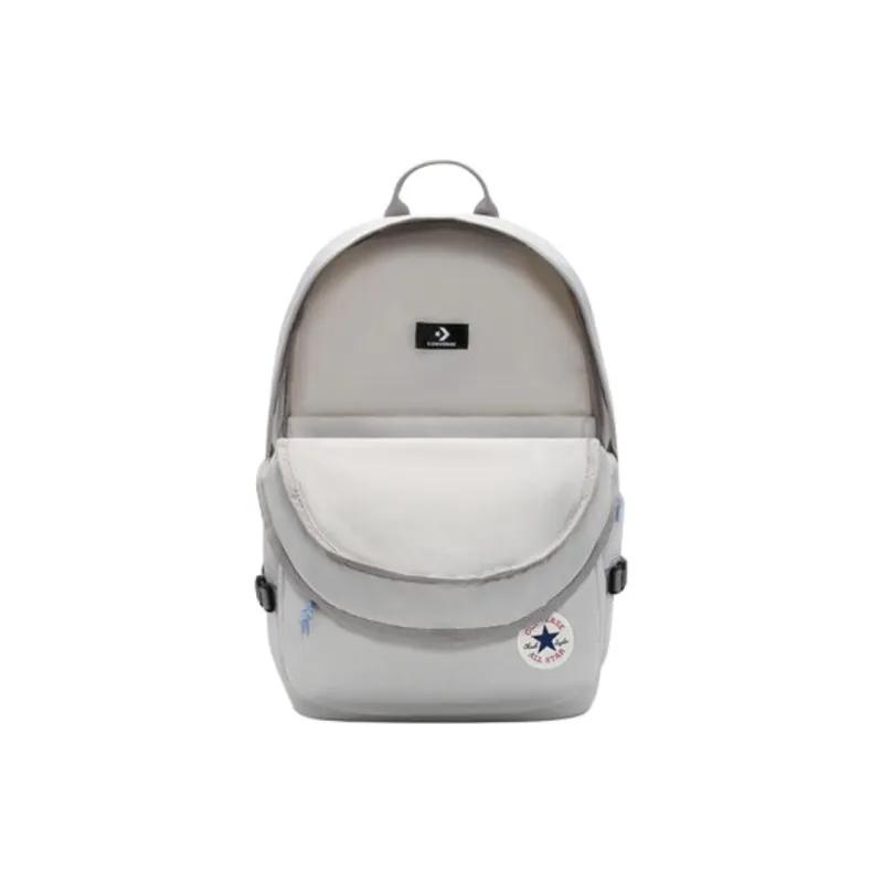 Converse Straight Edge Polyester Backpack Regular Unisex Gray Stone-3
