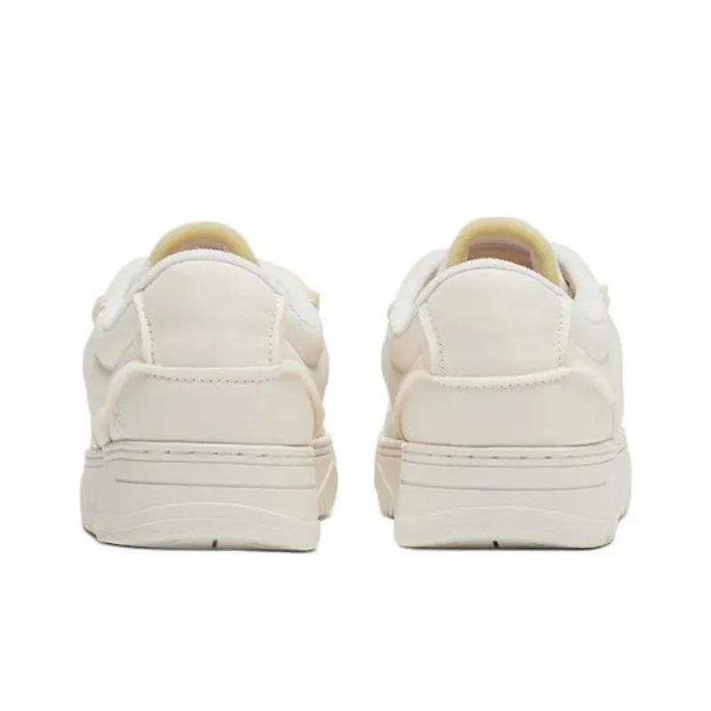 LACOSTE L001 Low Top Skateboard Shoes Men's Beige-3