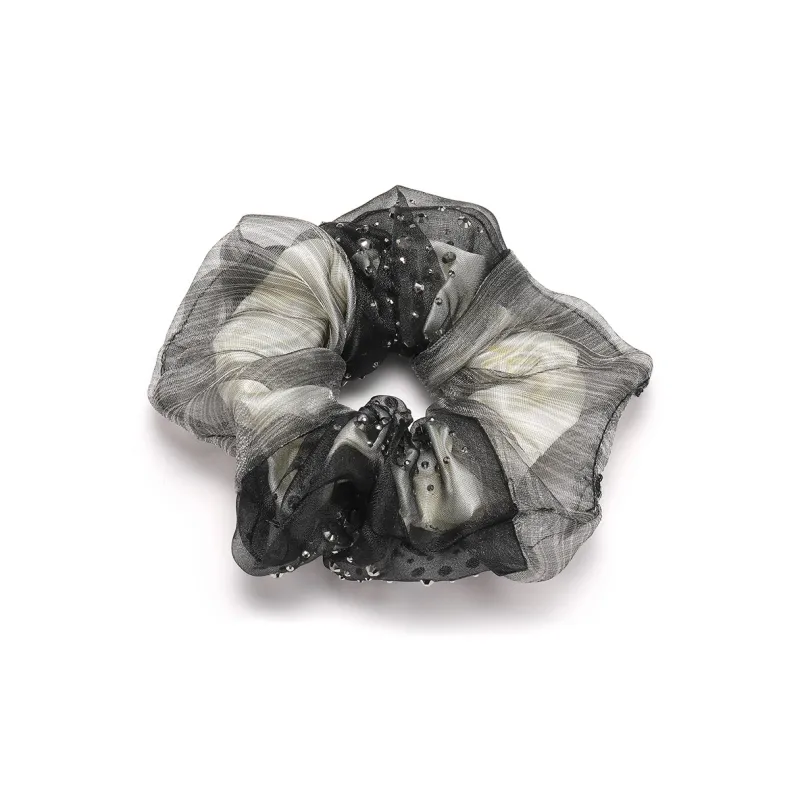 Clect Fabric Hair Tie Women's Champagne Black-0