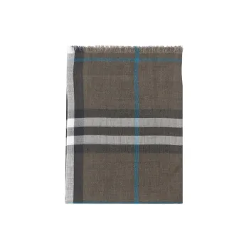 Burberry Check Printed Frayed Edge Scarf