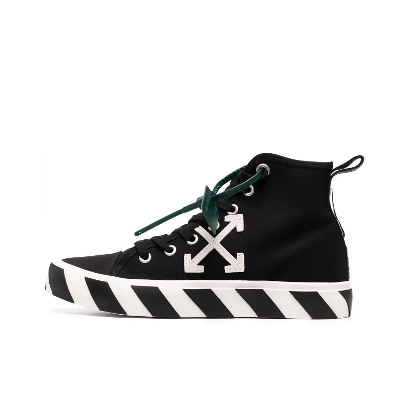 OFF WHITE Vulc Mid Canvas Black White-0