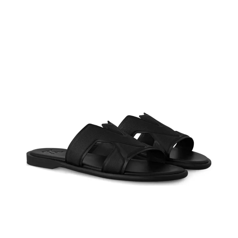 LOUIS VUITTON Oasis Slide Slippers Men's Black-3