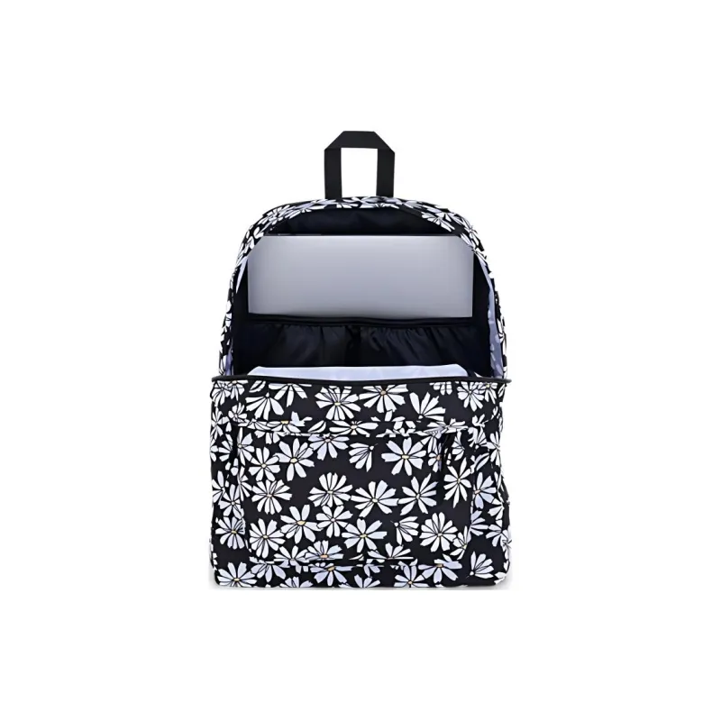 JanSport Recycled Polyester Backpack Women's Black & White-4