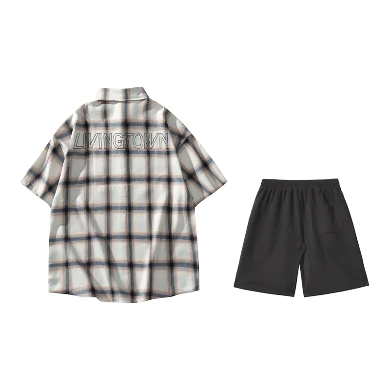 LIVINGTOWN Shirt Matching Set Unisex-1
