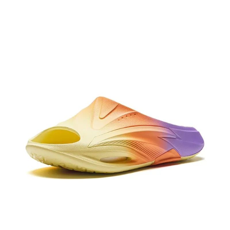 Anta Slip-Resistant Slide Slippers Men's Yellow Orange Purple-1