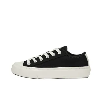 LACOSTE Low Top Canvas Shoes Women's Black