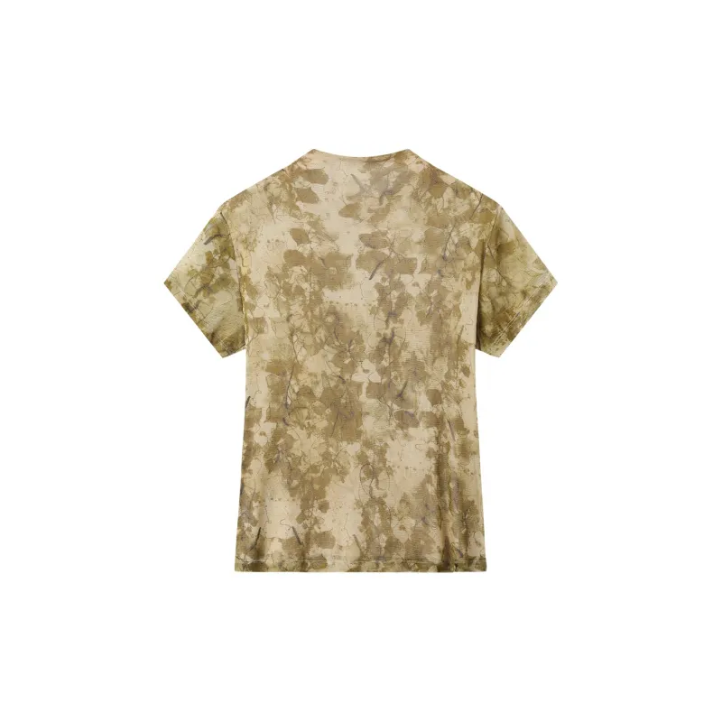 H YXIANG T Shirt Women's Yellow Green-1