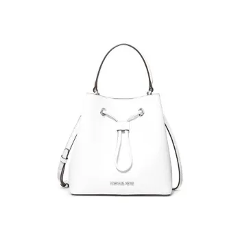 MICHAEL KORS Suri Leather Bucket Bags Shoulder Bag Crossbody Bag Handbags Small Size Women's White