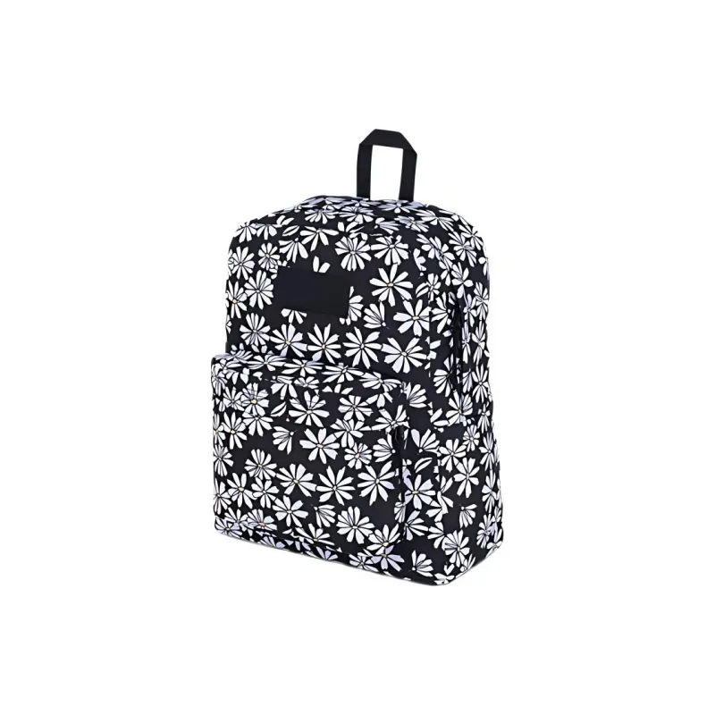 JanSport Recycled Polyester Backpack Women's Black & White-2