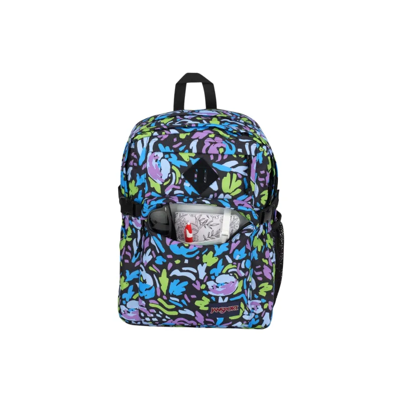 JanSport Polyester Backpack Unisex Dark Blue Multicolor-1