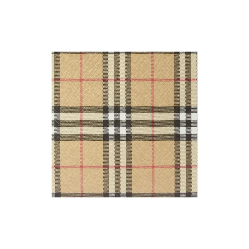 Burberry Vintage Artificial Leather Blended Cotton Clutches Storage Bags Men's Archive Beige-4