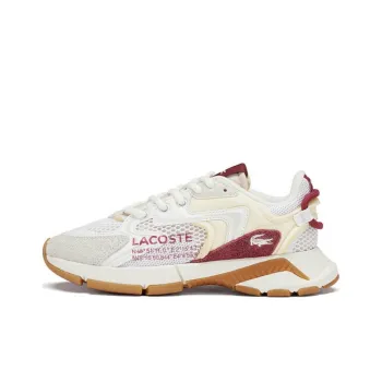 LACOSTE L003 Neo Non slip Lightweight Low Top Casual Shoes Women's White Red