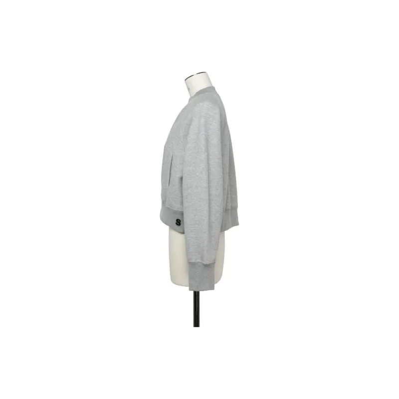 Sacai Zip Detailed Crewneck Sweatshirt-2