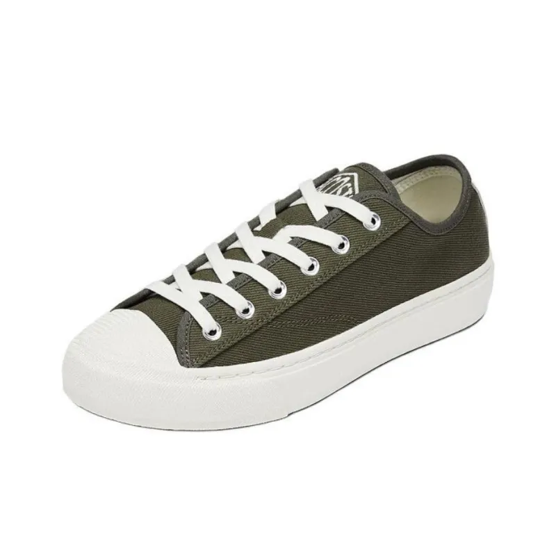 LACOSTE Low Top Canvas Shoes Men's Khaki-1