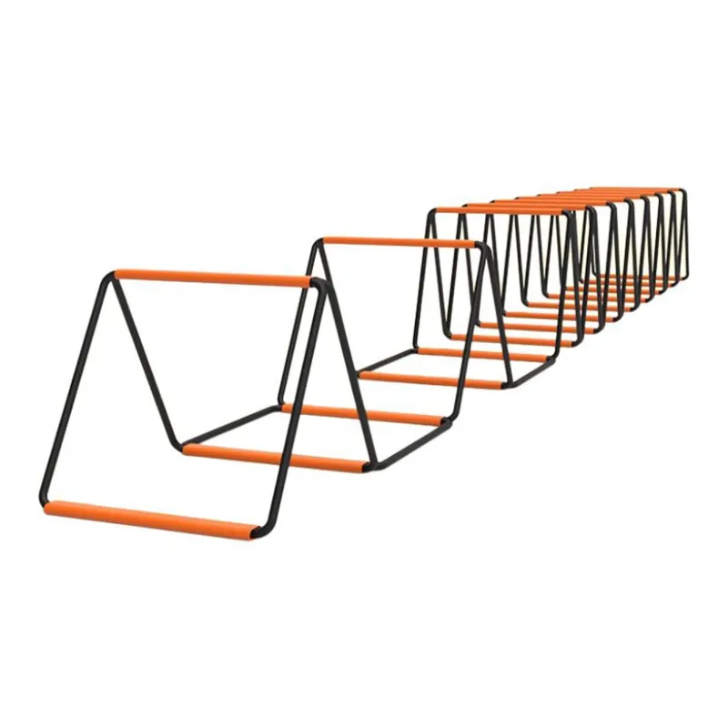 MIKING Soft Rope Ladder Black Orange Carbon Steel Woven-9