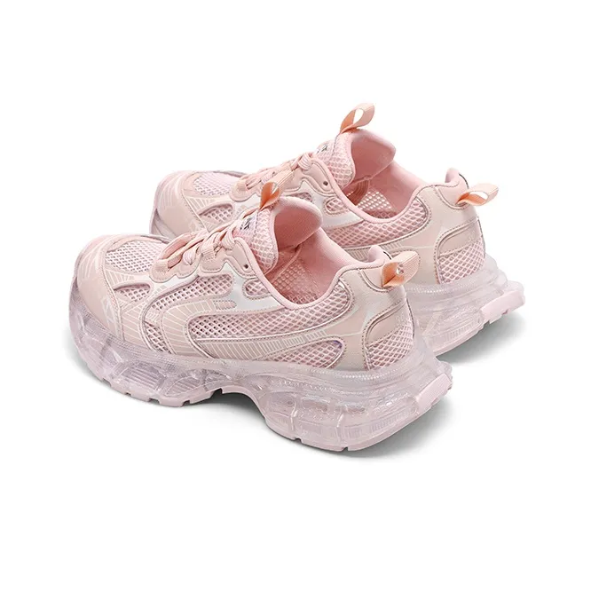 ST&SAT Chunky Sneakers Women's Low Top White/Pink/Blue-8