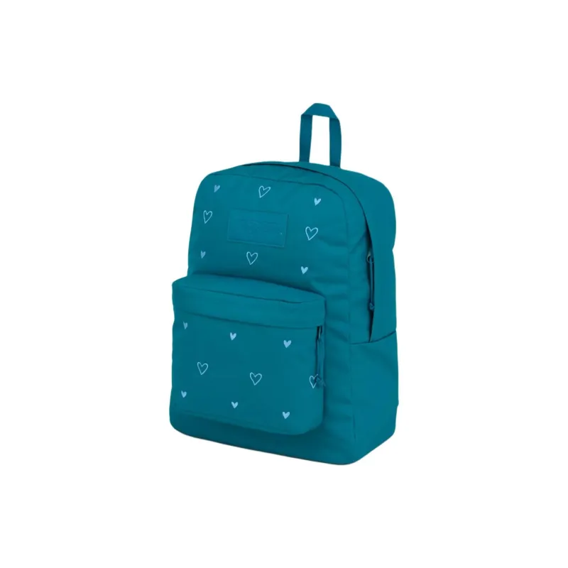 JanSport Recycled Polyester Backpack Women's Dark Blue Heart-1