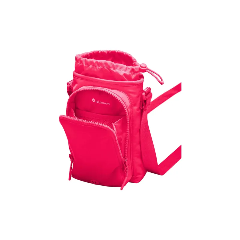 Lululemon Recycled Nylon Shoulder Bag, Crossbody Bag Unisex Red-1