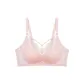 [Lace-Up Style]White Pink-Strap Bra