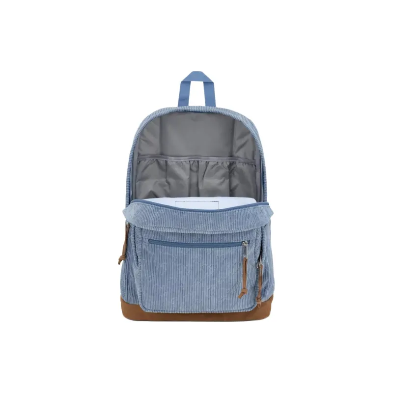 JanSport Cordura Fabric Bonded Suede Backpack Unisex Heart-Shaped Blue-3