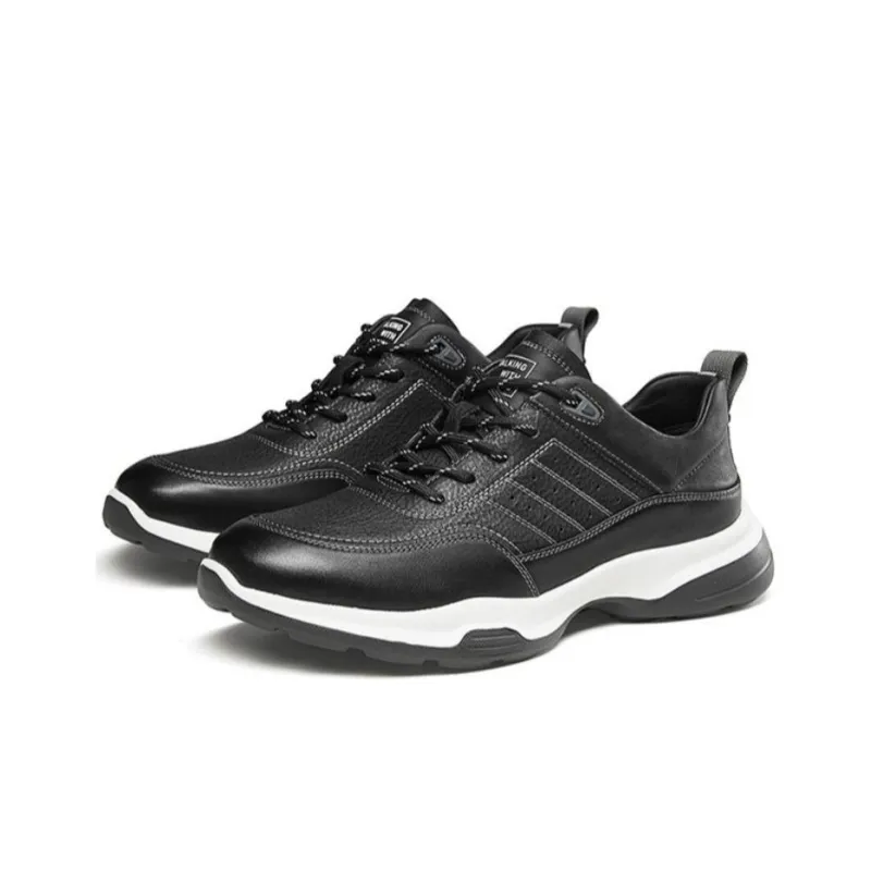 KANGNAI Casual Shoes Men Low Top Black/Gray-2