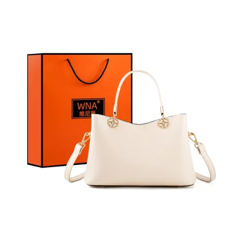 Vigno Synthetic Leather Handbag One Shoulder Crossbody Regular Women's Ecru