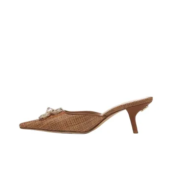 SAM EDELMAN Rubber Sole Abrasion Resistant Closed Toe Slippers Women's Brown