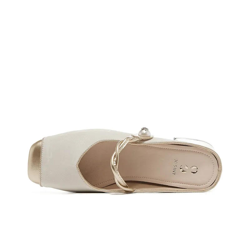 JOSINY Stitching Slip Resistant Wrap toe Slippers Women's-11