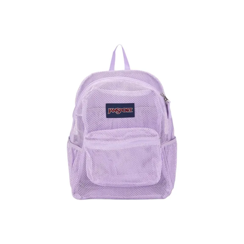 JanSport Recycled Polyester Mesh Backpack Unisex Light Purple-0