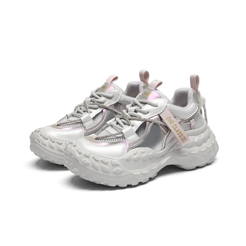 ZHR Lightweight Height Increasing Low-Top Chunky Sneakers Women's-2